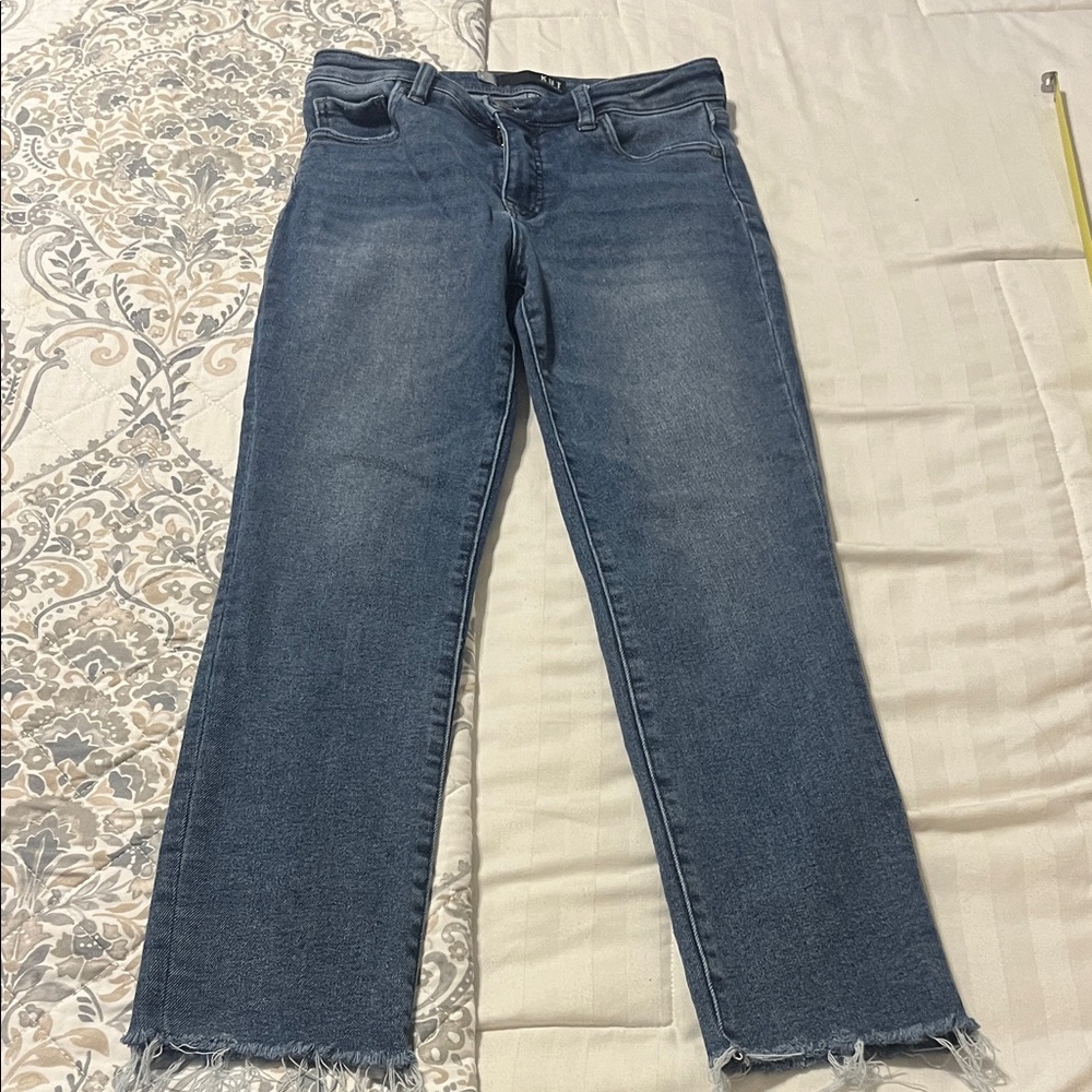 Kut from the Kloth Women's Straight Leg Jeans - Dark Blue Wash